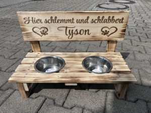 Mittel mit 2 Näpfen (niedrig)