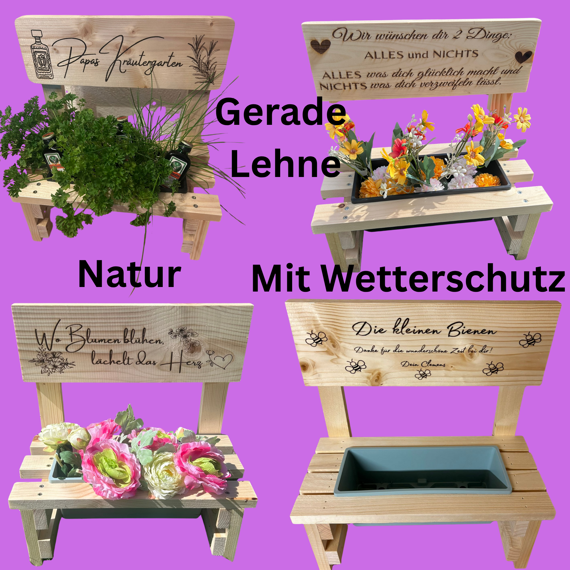 Etsy Beispielbilder Blumenbänke Klein - 3