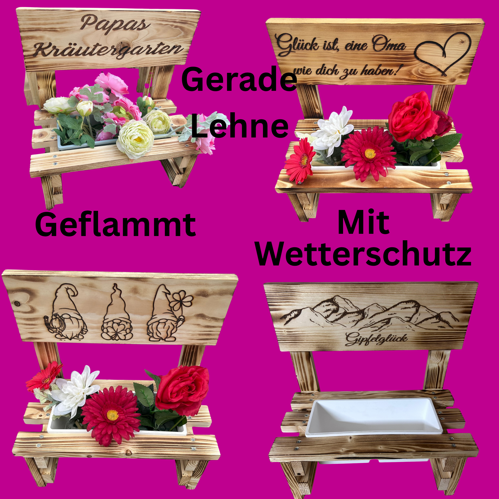 Etsy Beispielbilder Blumenbänke Klein - 5