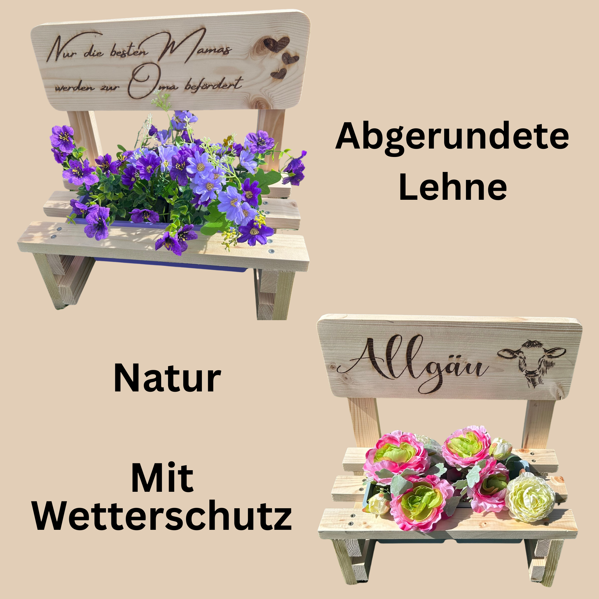 Etsy Beispielbilder Blumenbänke Klein - 6