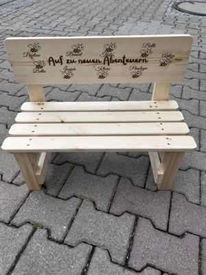 Komplette Sitzfläche und Lehne abgerundet